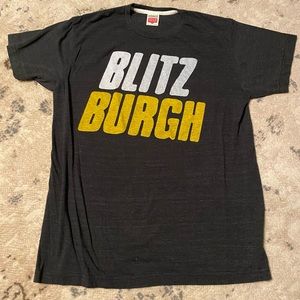 Pittsburgh homage tee shirt, large